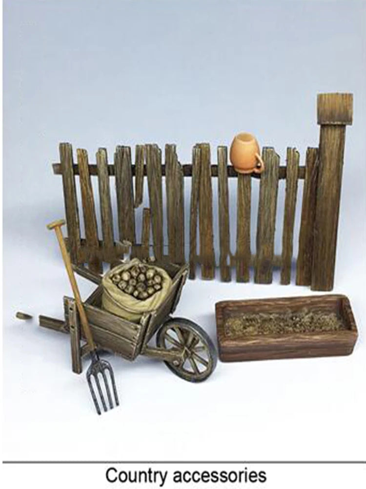 1/35 WWII Accessories, Resin Model Accessory Kit, Unpainted
