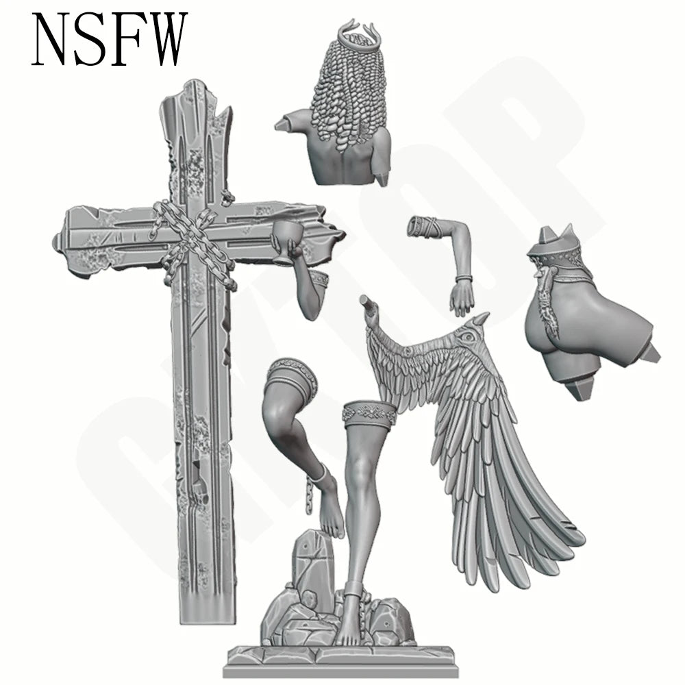 1/24 Ancient Egyptian Priestess, Resin Model Figure Kit, Unassembled and Unpainted