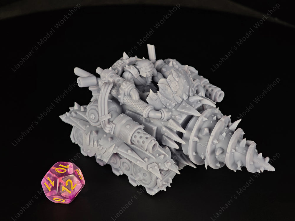 Drill Engine, Resin Model Accessory Kit, Sci-Fi Theme, Unpainted