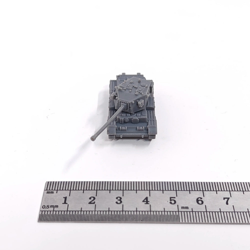 1/144 WWII British FV4101 Charioteer Tank Destroyer, Resin Model Vehicle Kit, Unassembled and Unpainted