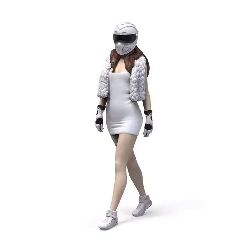 1/24 Sexy Race Queen, Resin Model Figure Kit, Unassembled and Unpainted