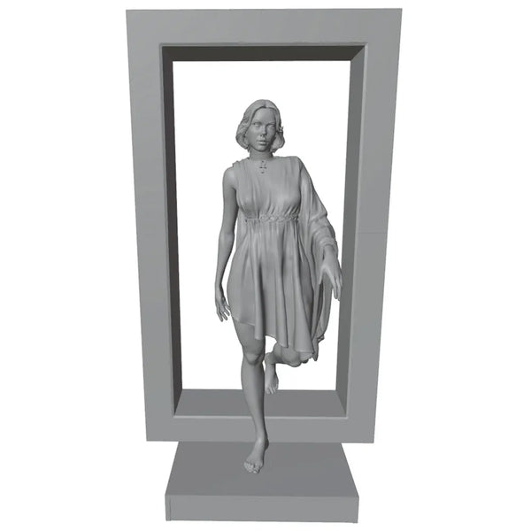 1/24 Female Flowing Dress, Resin Model Figure Kit, Unassembled and Unpainted