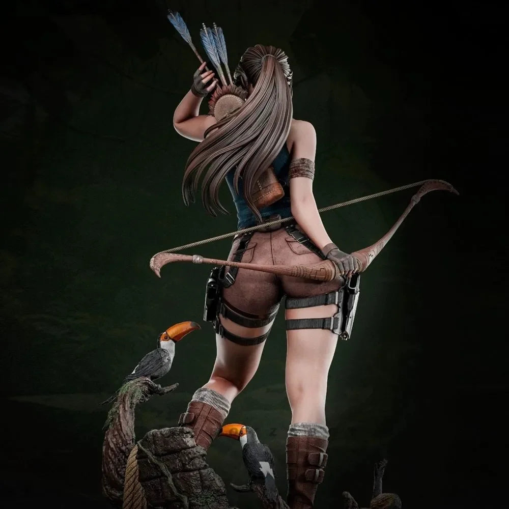 Female Archer Laura, Resin Model Figure Kit, Fantasy Theme, Unassembled and Unpainted