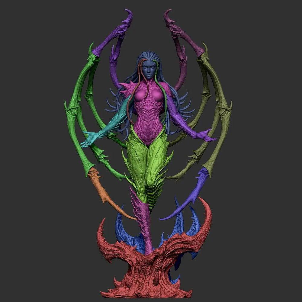 150mm Queen of Blades, Resin Model Figure Kit, Fantasy Theme, Unassembled and Unpainted