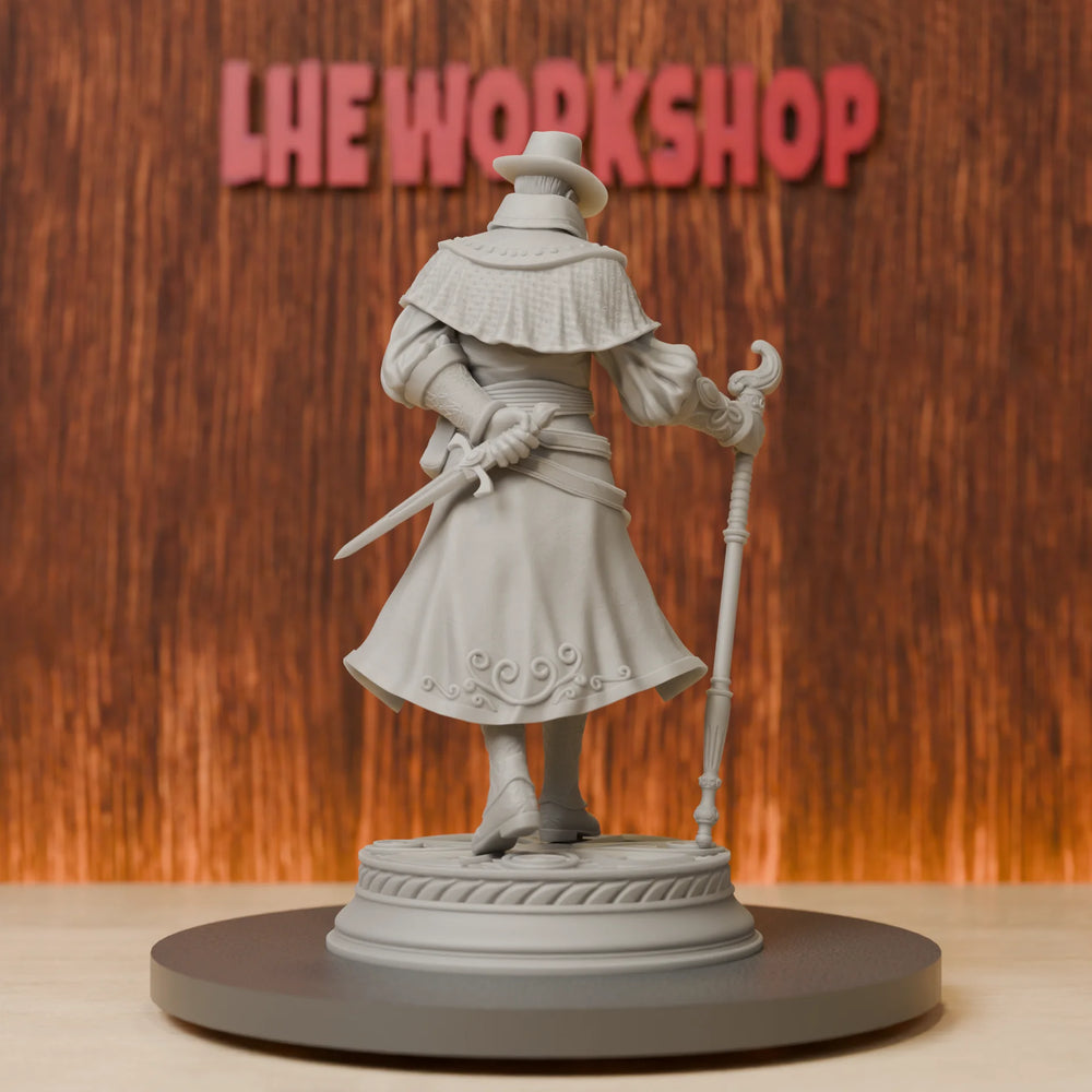 75mm Victorian Wizard, Resin Model Figure Kit, Fantasy Theme, Unassembled and Unpainted