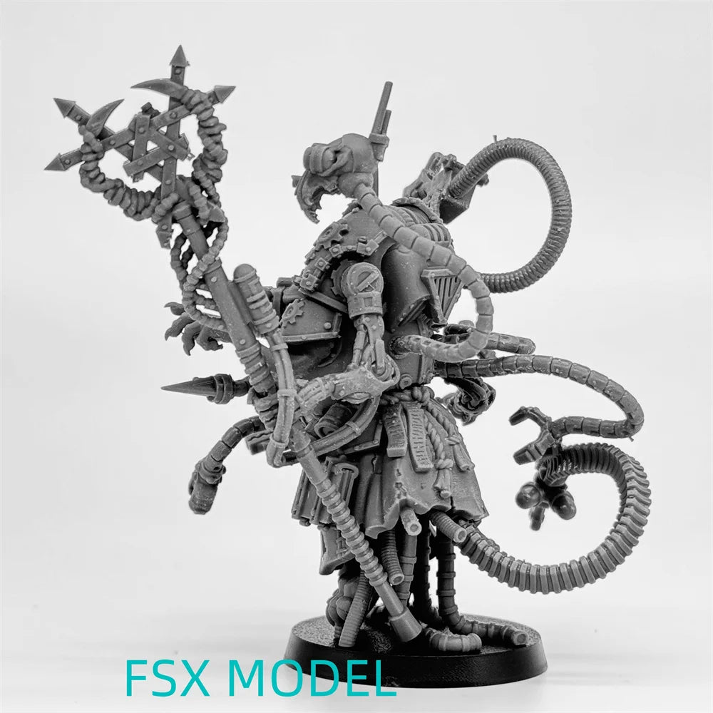 Raticus Priest Chaos Cultist, Resin Model Figure Kit, Fantasy Theme, Unassembled and Unpainted