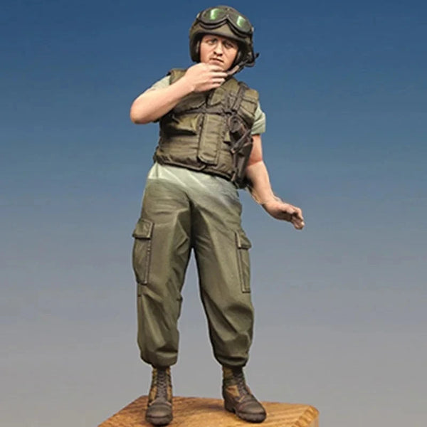 1/35 Vietnam War US Tank Crew, Resin Model Figure Kit, Unassembled and Unpainted