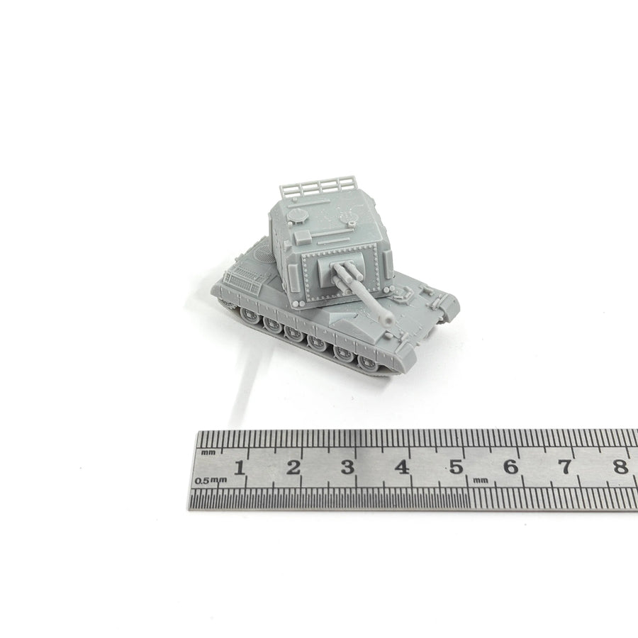 WWII German Flakpanzer IV Wirbelwind 37mm AA Tank 1/144 Resin Vehicle Kit - resin model view 2