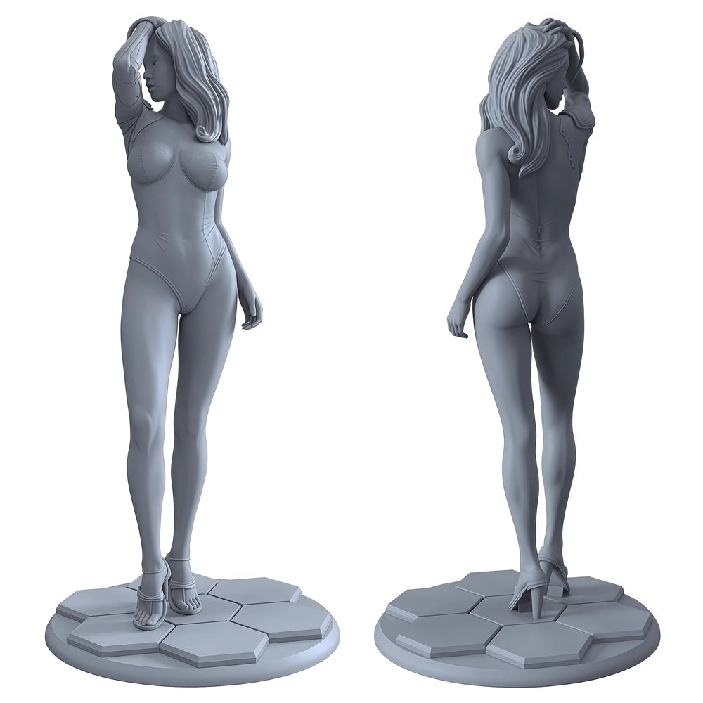 1/18 Sexy Female Pinup, Resin Model Figure Kit, Unassembled and Unpainted