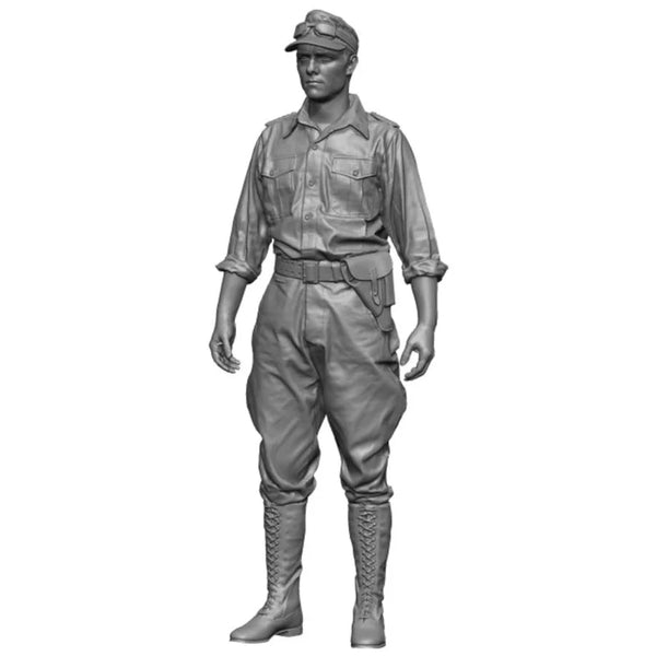1/35 WWII German DAK Officer, Resin Model Figure Kit, Unassembled and Unpainted