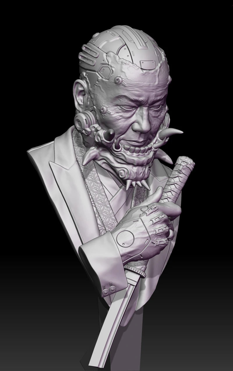 1/10 Elder, Resin Model Bust Kit, Fantasy Theme, Unassembled and Unpainted