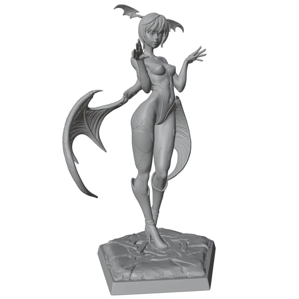 75mm Demon with Wings, Resin Model Figure Kit, Fantasy Theme, Unassembled and Unpainted