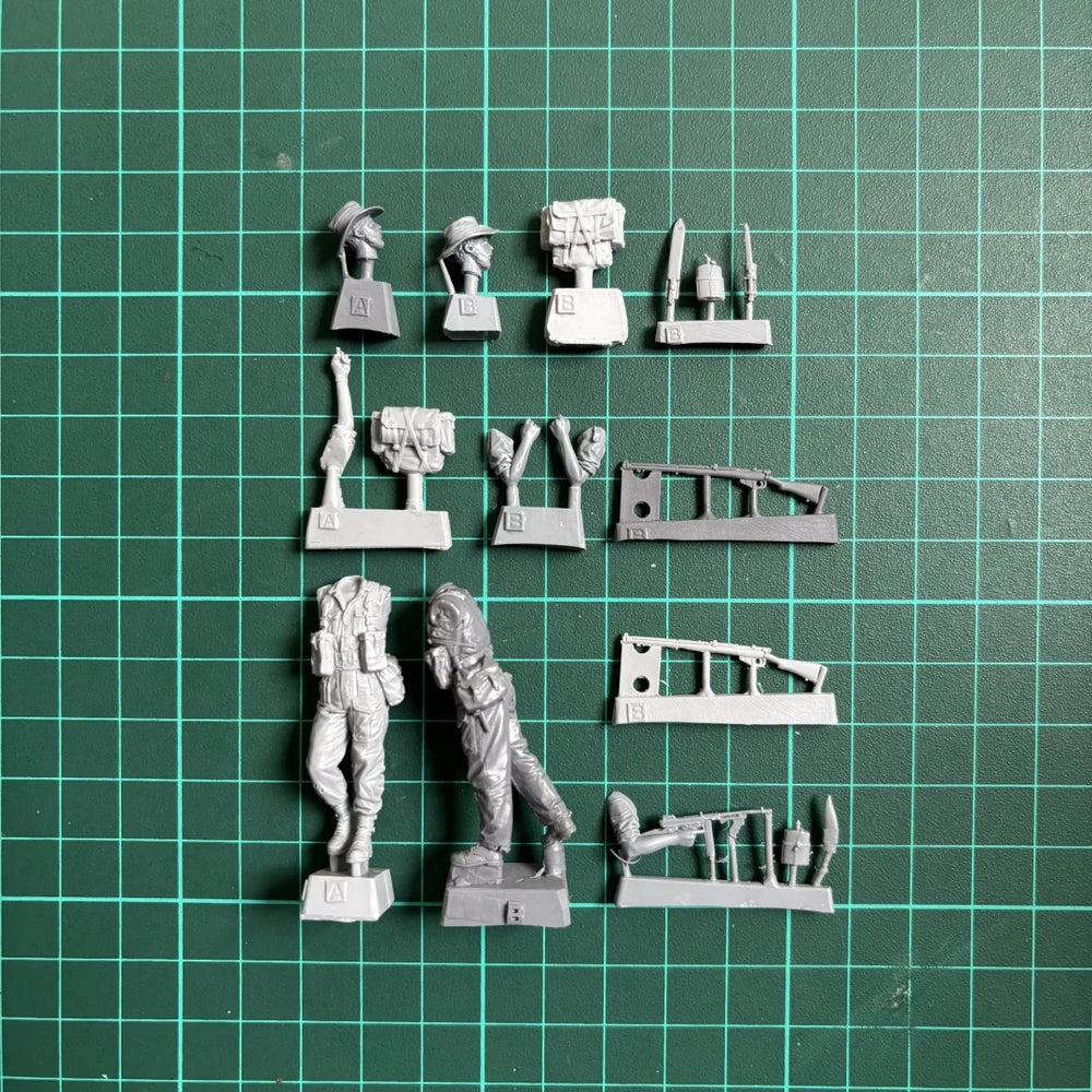 1/35 WWII Chindit, 4 Figures, Resin Model Figure Kit, Unassembled and Unpainted