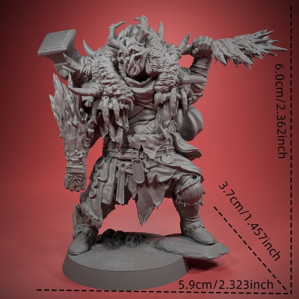 Chaos Warrior, Resin Model Figure Kit, Fantasy Theme, Unassembled and Unpainted