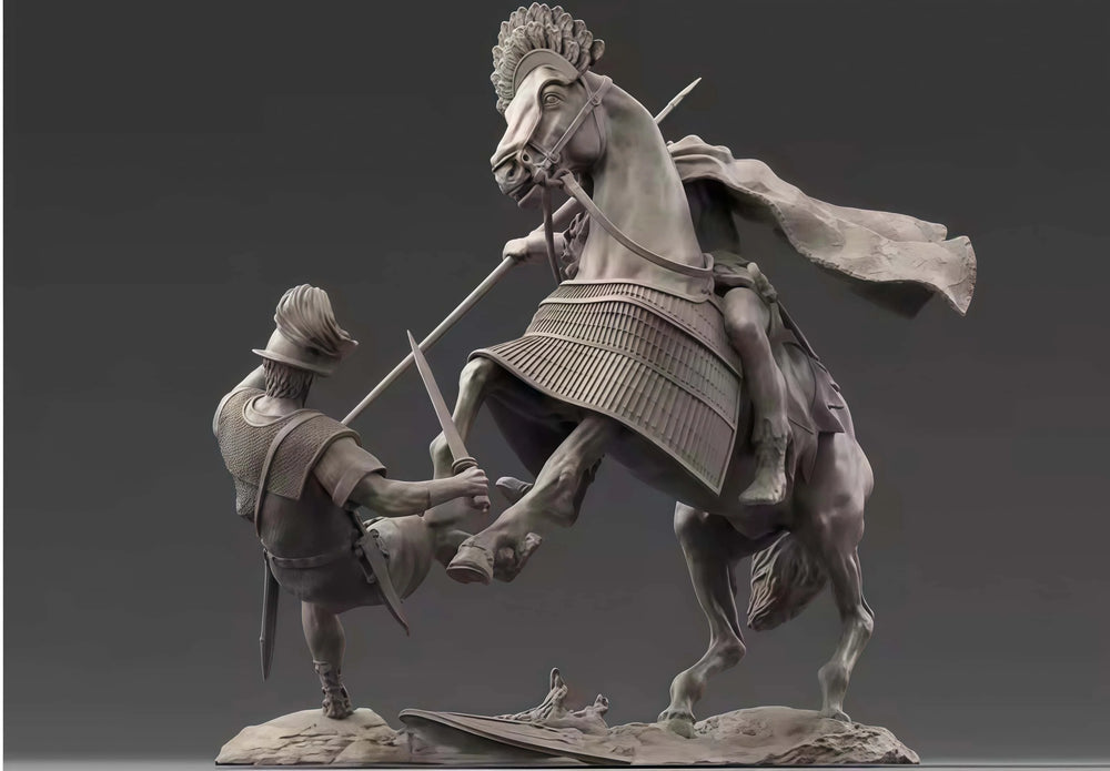 1/24 Medieval Cavalry, 5 Figures, Resin Model Diorama Kit, Unassembled and Unpainted