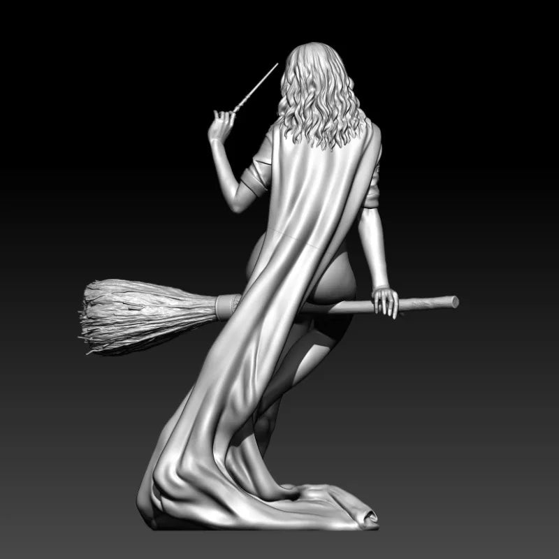 75mm Fantasy Female Magician, Resin Model Figure Kit, Unassembled and Unpainted