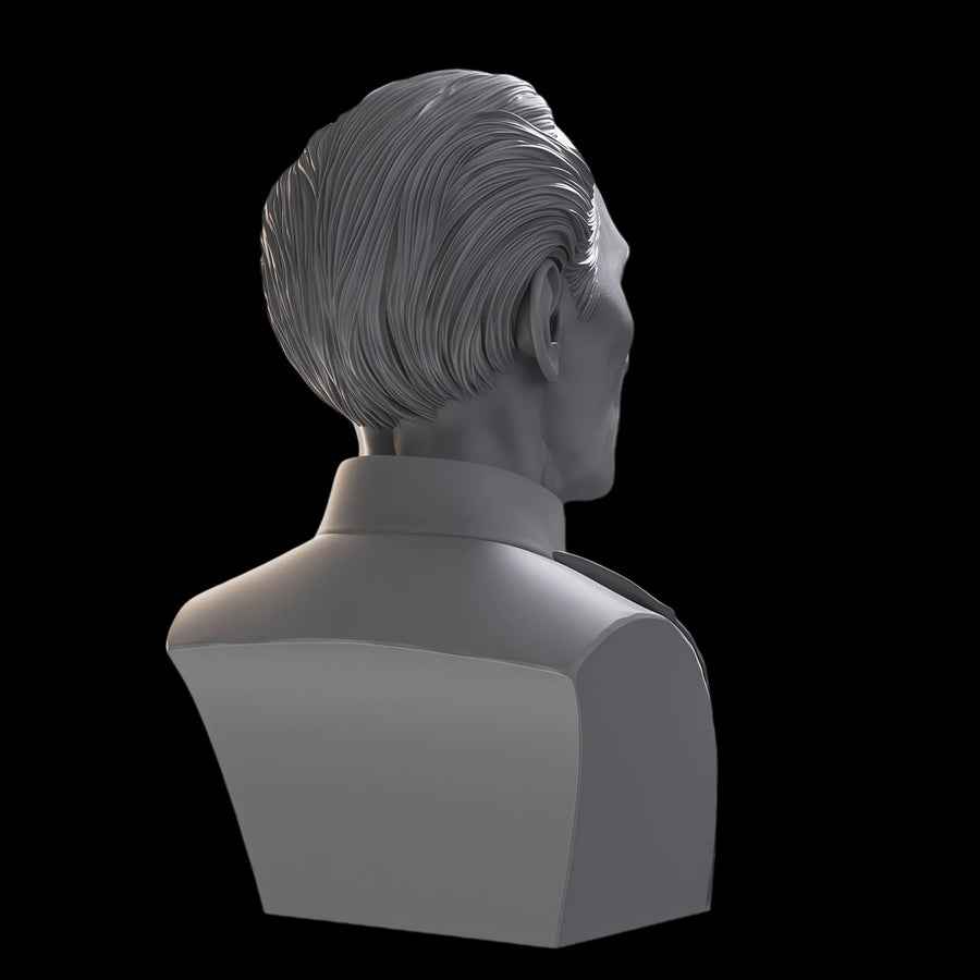 Sci-Fi Imperial Officer Senior Commander 45mm Resin Bust - resin model view 2