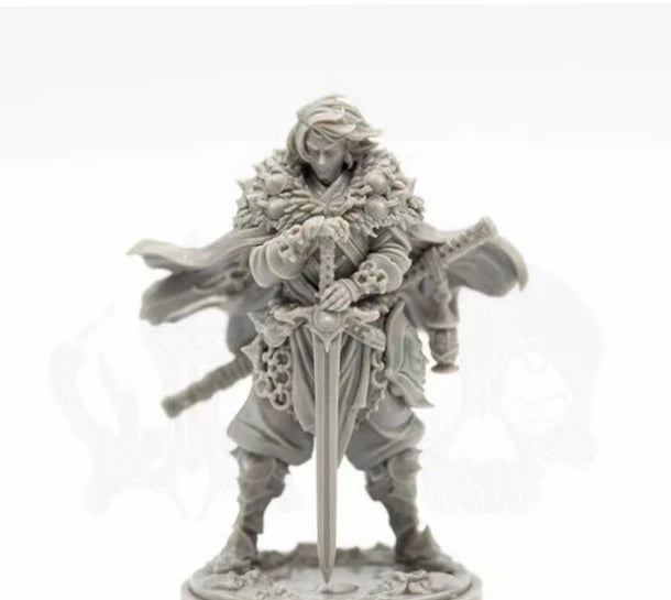 32mm Medieval Gothic Survivors, 3 Figures, Resin Model Figure Kit, Fantasy Theme, Unassembled and Unpainted