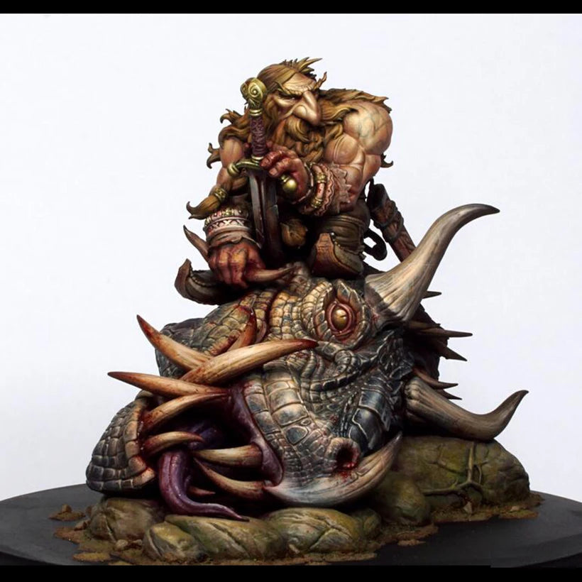 1/24 Steampunk Rider, Resin Model Figure Kit, Fantasy Theme, Unassembled and Unpainted