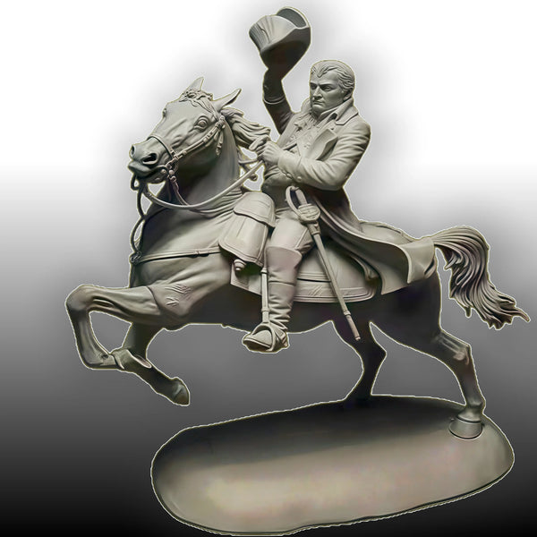 1/18 Medieval Mounted Knight, Resin Model Figure Kit, Unassembled and Unpainted