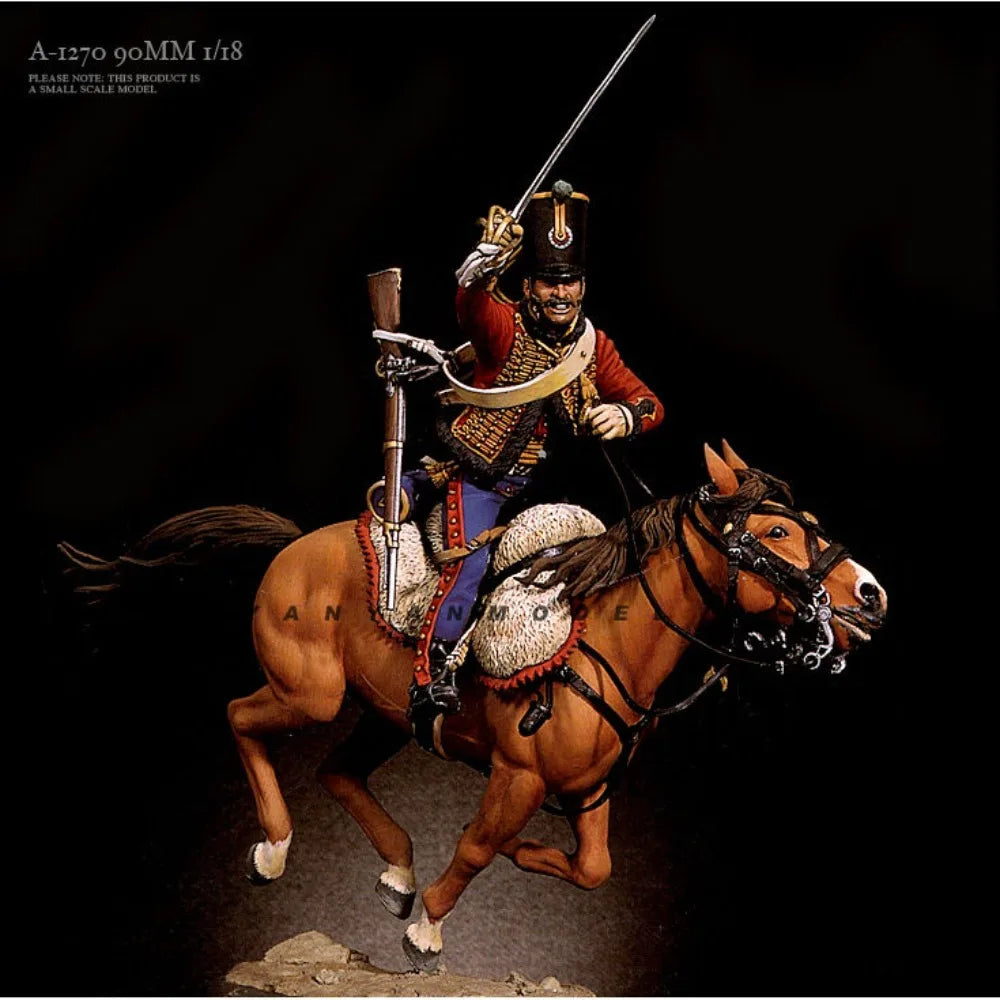 1/18 Napoleonic Elite Cavalry, Resin Model Figure Kit, Unassembled and Unpainted