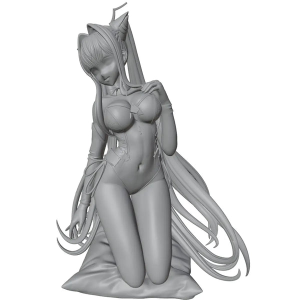 1/24 Elf Sorceress with Flowing Robes, Resin Model Figure Kit, Anime Theme, Unassembled and Unpainted