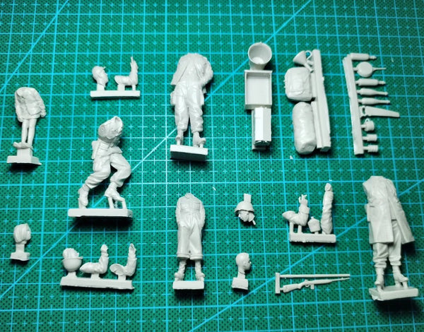 1/35 WWII US 101st Airborne Market Garden, 6 Figures, Resin Model Figure Kit, Unassembled and Unpainted