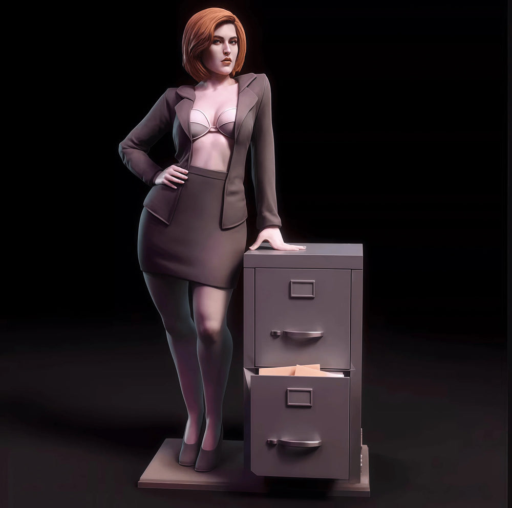 1/18 Business Woman, Resin Model Figure Kit, Unassembled and Unpainted