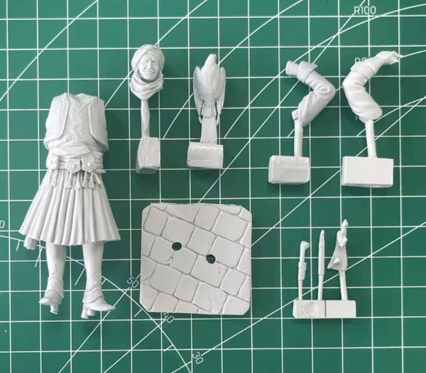 1/24 Ancient Hunter with Falcon, Resin Model Figure Kit, Unassembled and Unpainted