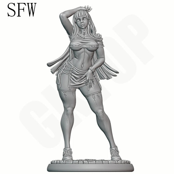 1/24 Night Stalker, 2 Figures, Resin Model Figure Kit, Fantasy Theme, Unassembled and Unpainted