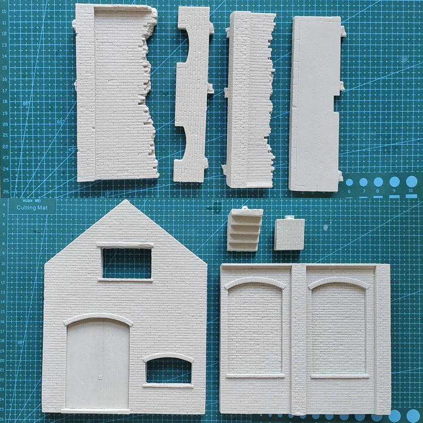 1/35 Brick Church Building, Resin Model Terrain Kit, Historical Theme, Unpainted
