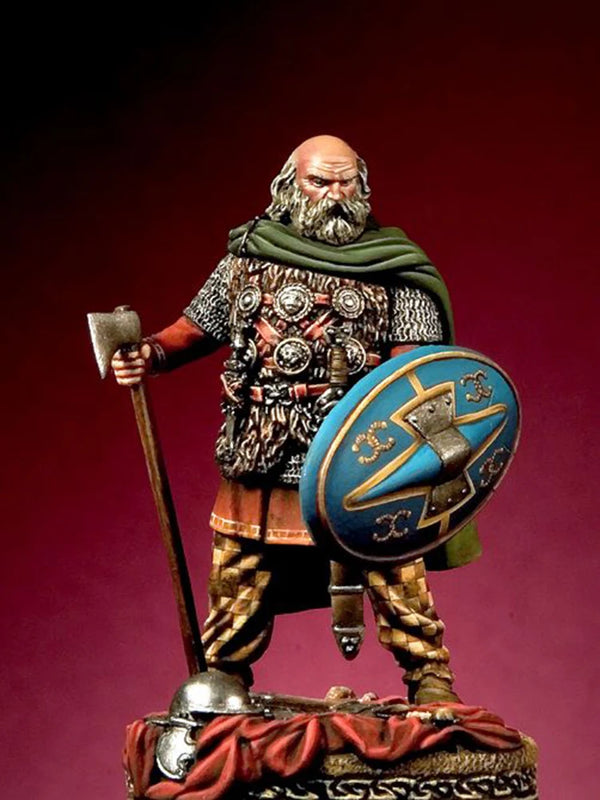 54mm Ancient Briton Warrior, Resin Model Figure Kit, Unassembled and Unpainted