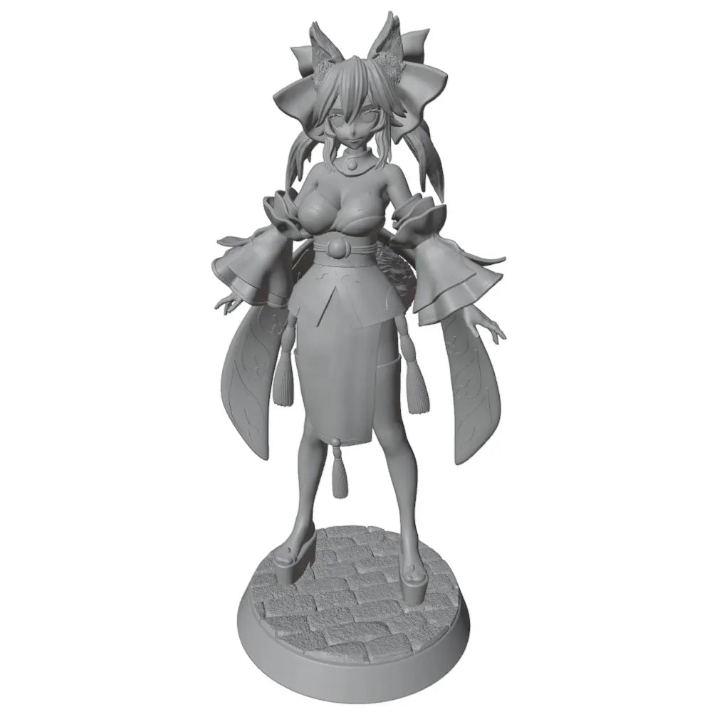 1/24 Fantasy Female Horns & Wings, Resin Model Figure Kit, Anime Theme, Unassembled and Unpainted