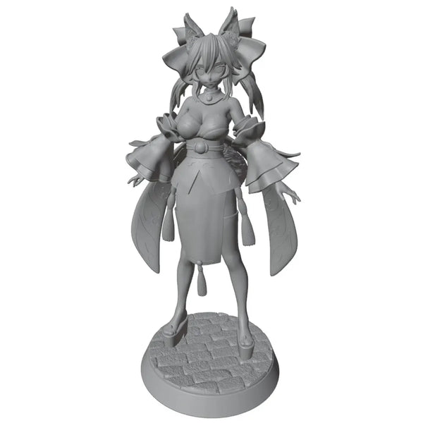 1/24 Fantasy Female Horns & Wings, Resin Model Figure Kit, Anime Theme, Unassembled and Unpainted