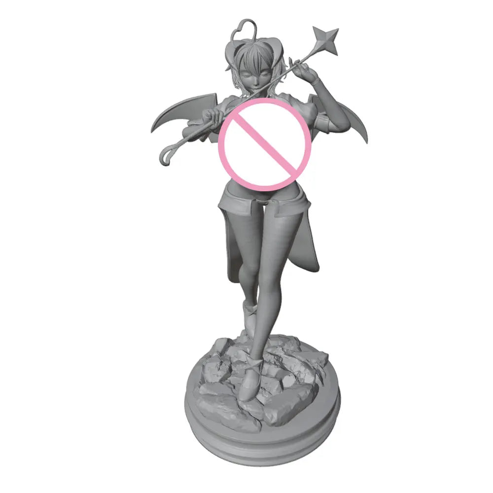150mm Demon Girl, Resin Model Figure Kit, Anime Theme, Unassembled and Unpainted