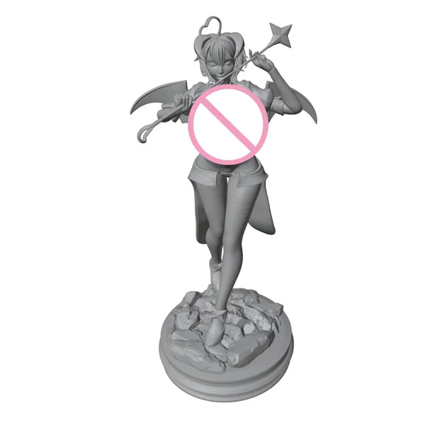 150mm Demon Girl, Resin Model Figure Kit, Anime Theme, Unassembled and Unpainted