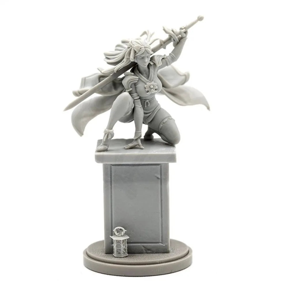 Grimdark Female Warriors, 7 Figures, Resin Model Figure Kit, Fantasy Theme, Unassembled and Unpainted