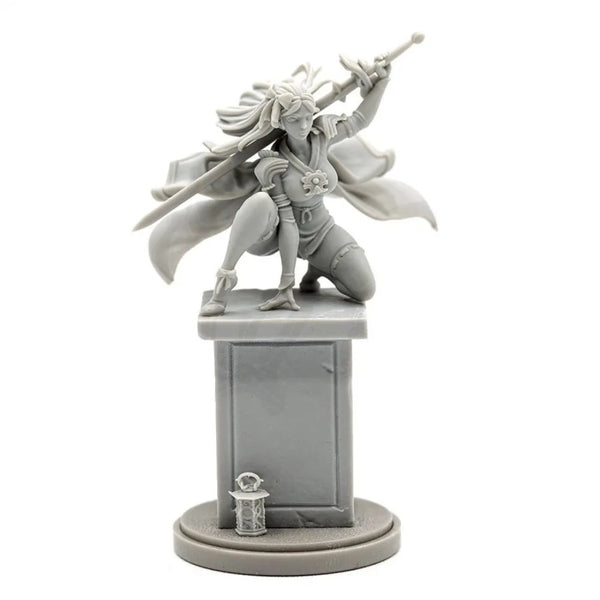 Grimdark Female Warriors, 7 Figures, Resin Model Figure Kit, Fantasy Theme, Unassembled and Unpainted