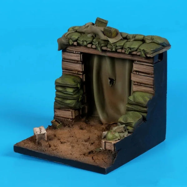 Vietnam War Bunker Fortification, Resin Model Terrain Kit, Unpainted