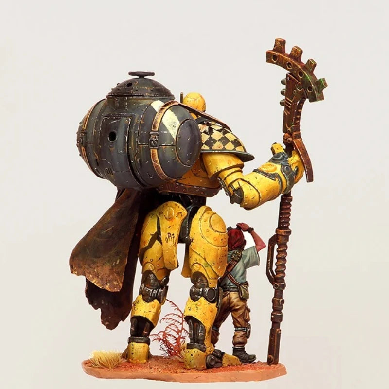 1/24 Guardian Robot Warrior, 2 Figures, Resin Model Figure Kit, Fantasy Theme, Unassembled and Unpainted
