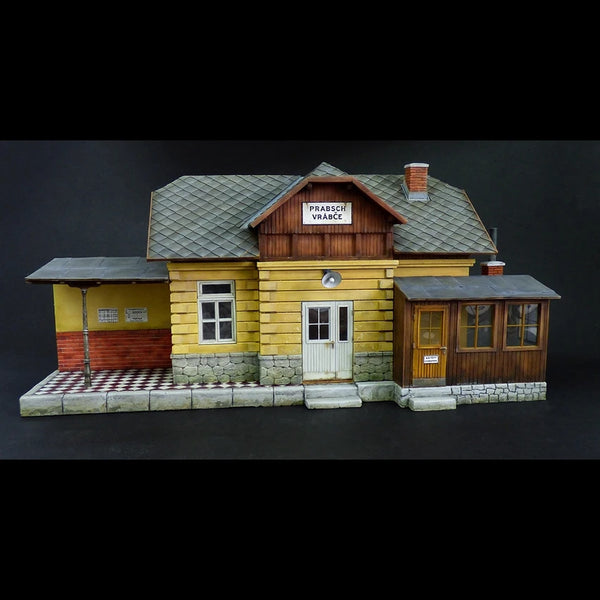 1/35 Modern Railway Station, Resin Model Terrain Kit, Unpainted