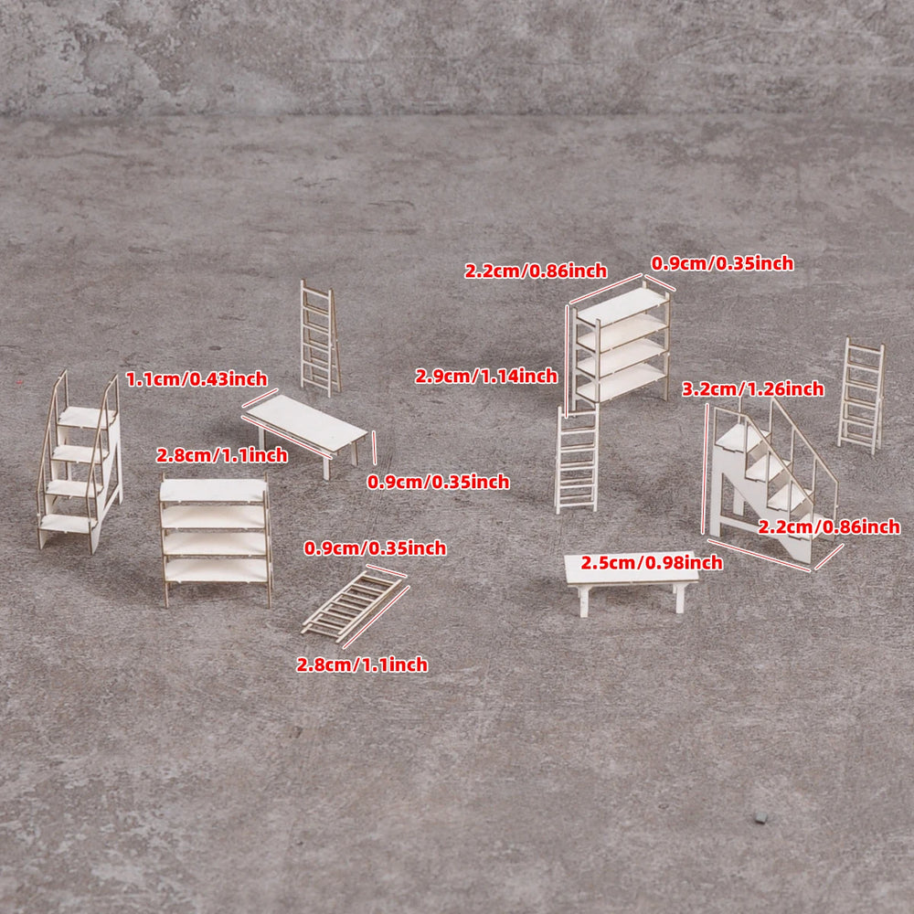 1/72 Modern Industrial Factory Scaffolding, Resin Model Diorama Kit, Unassembled and Unpainted