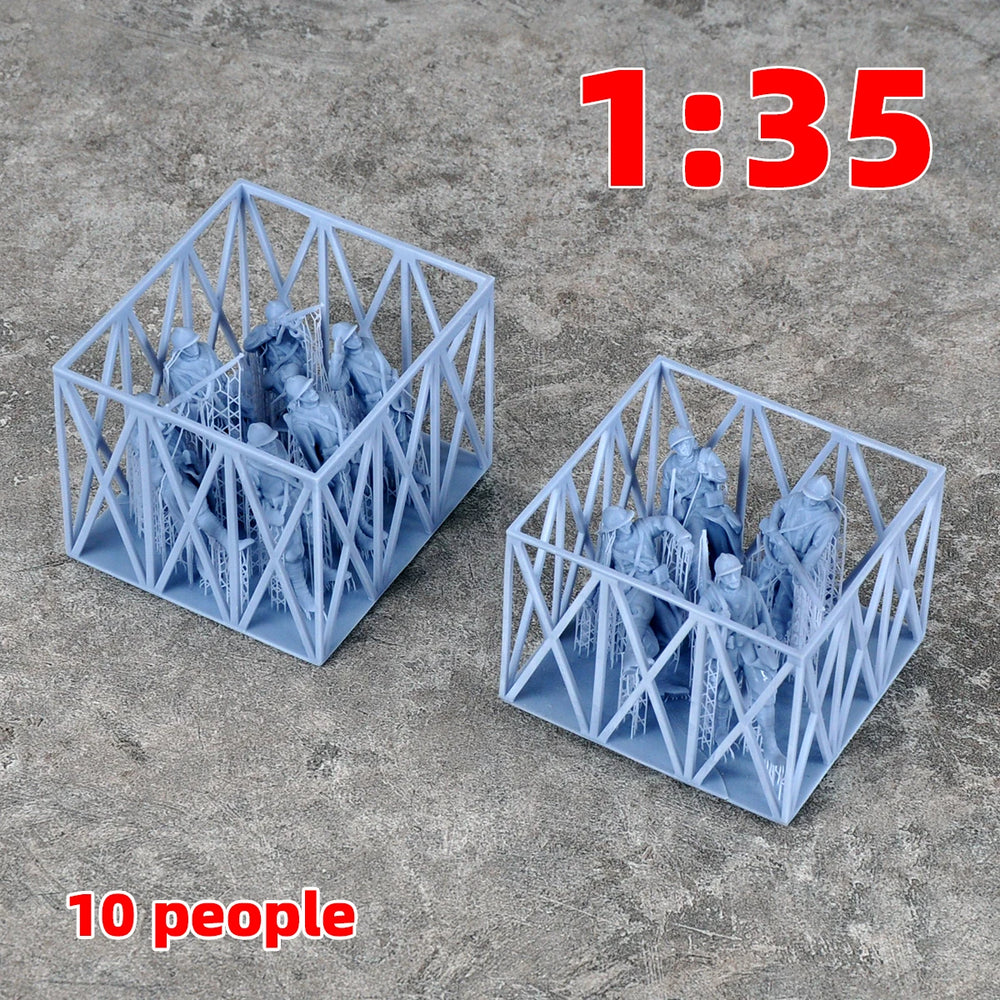 1/35 WWI French Soldier Squad, 10 Figures, Resin Model Figure Kit, Unassembled and Unpainted
