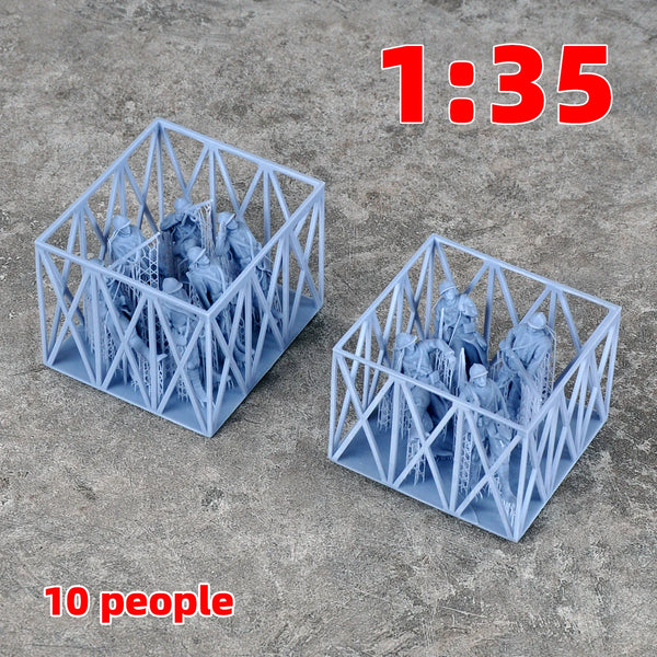 1/35 WWI French Soldier Squad, 10 Figures, Resin Model Figure Kit, Unassembled and Unpainted