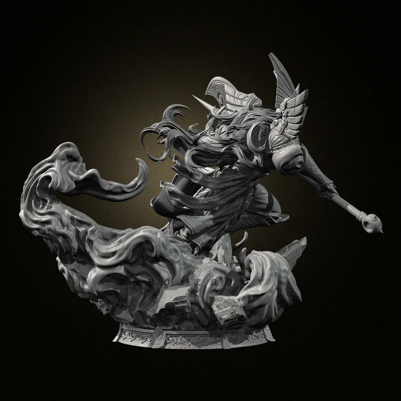 75mm Heavenly General Deity, Resin Model Figure Kit, Fantasy Theme, Unassembled and Unpainted