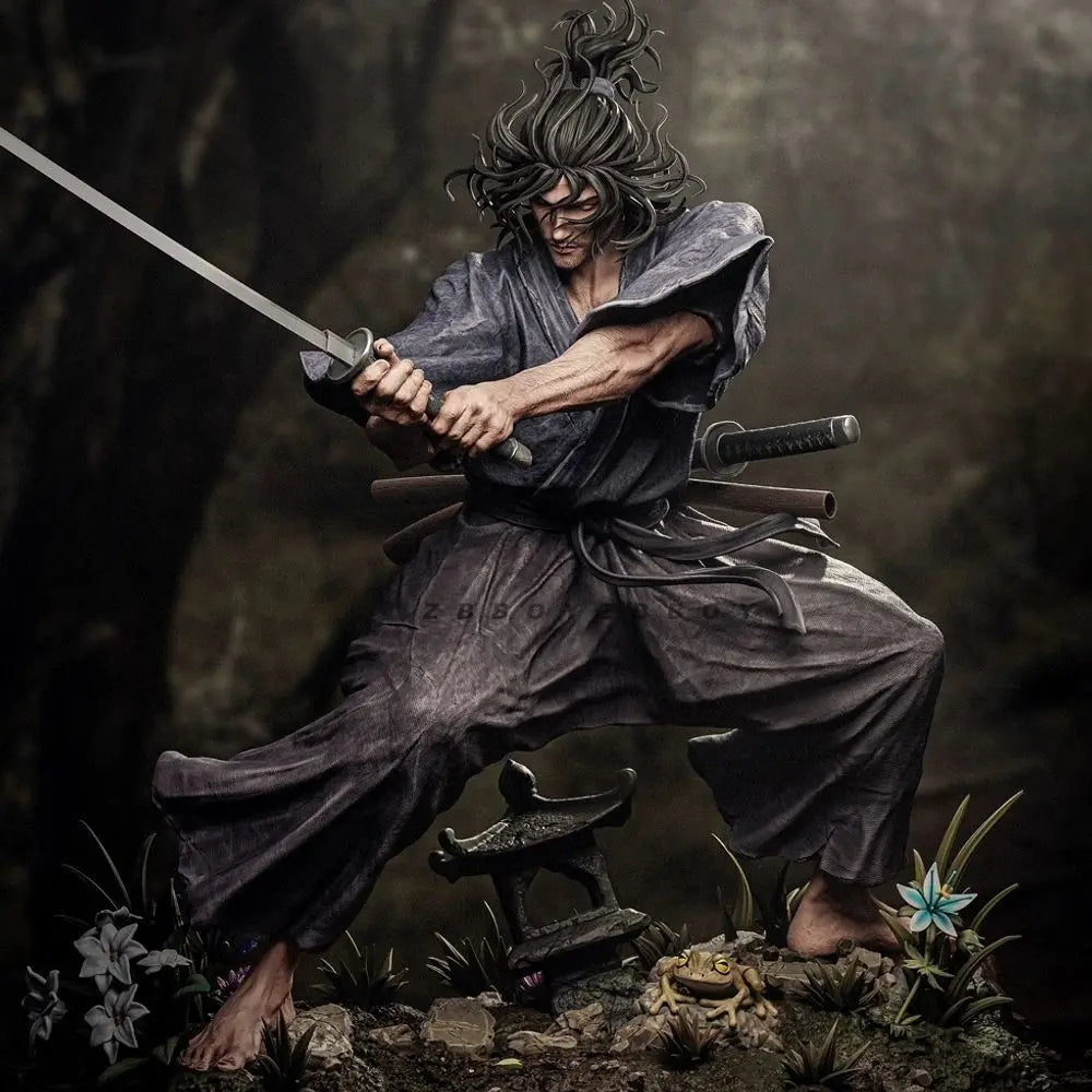 90mm Medieval Swordsman Musashi, Resin Model Figure Kit, Unassembled and Unpainted