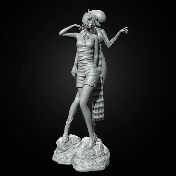 75mm Fantasy Draped Female, Resin Model Figure Kit, Unassembled and Unpainted