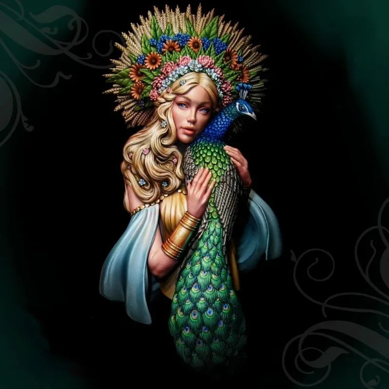 1/10 Siren with Spined Crown, Resin Model Bust Kit, Fantasy Theme, Unassembled and Unpainted