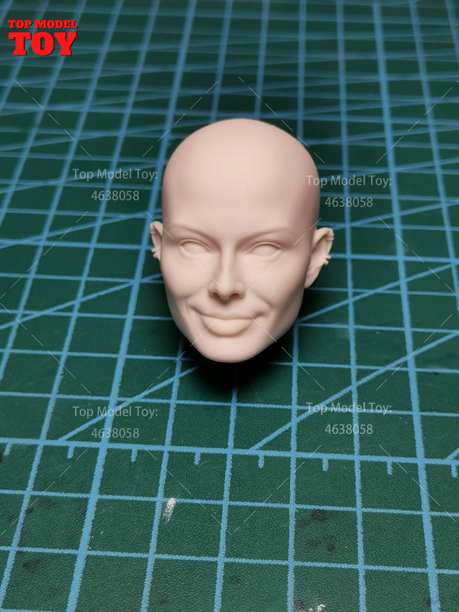 1/6 Scale Unpainted Tony Leung Chiu Wai Head Sculpt Carving Korea China Star Model for 12'' Soldier Action Figure Body Dolls