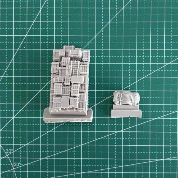 1/72 Cold War Soviet Building Accessories, Resin Model Accessory Kit, Unpainted